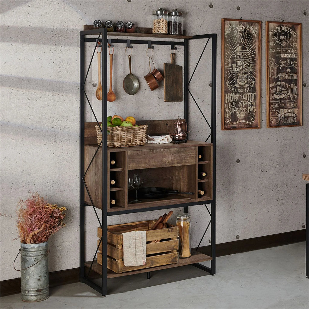 Oak Wood Baker's Rack U54534