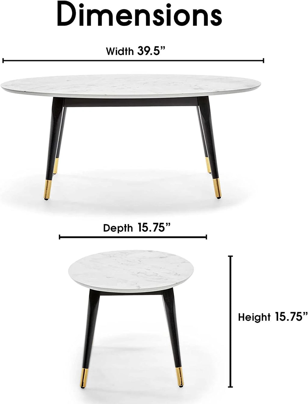 Mid-Century Modern Oval Coffee Table Walnut X620