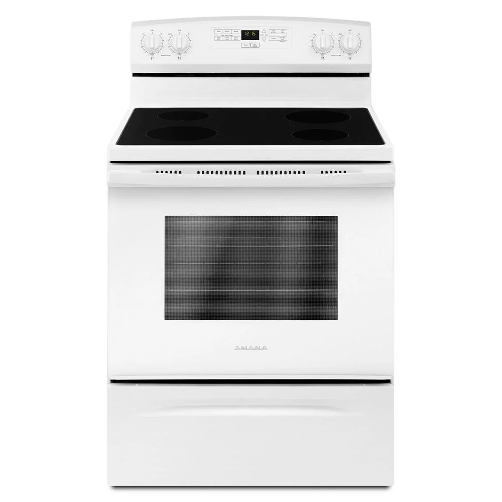 White Freestanding 30 Electric Range F495