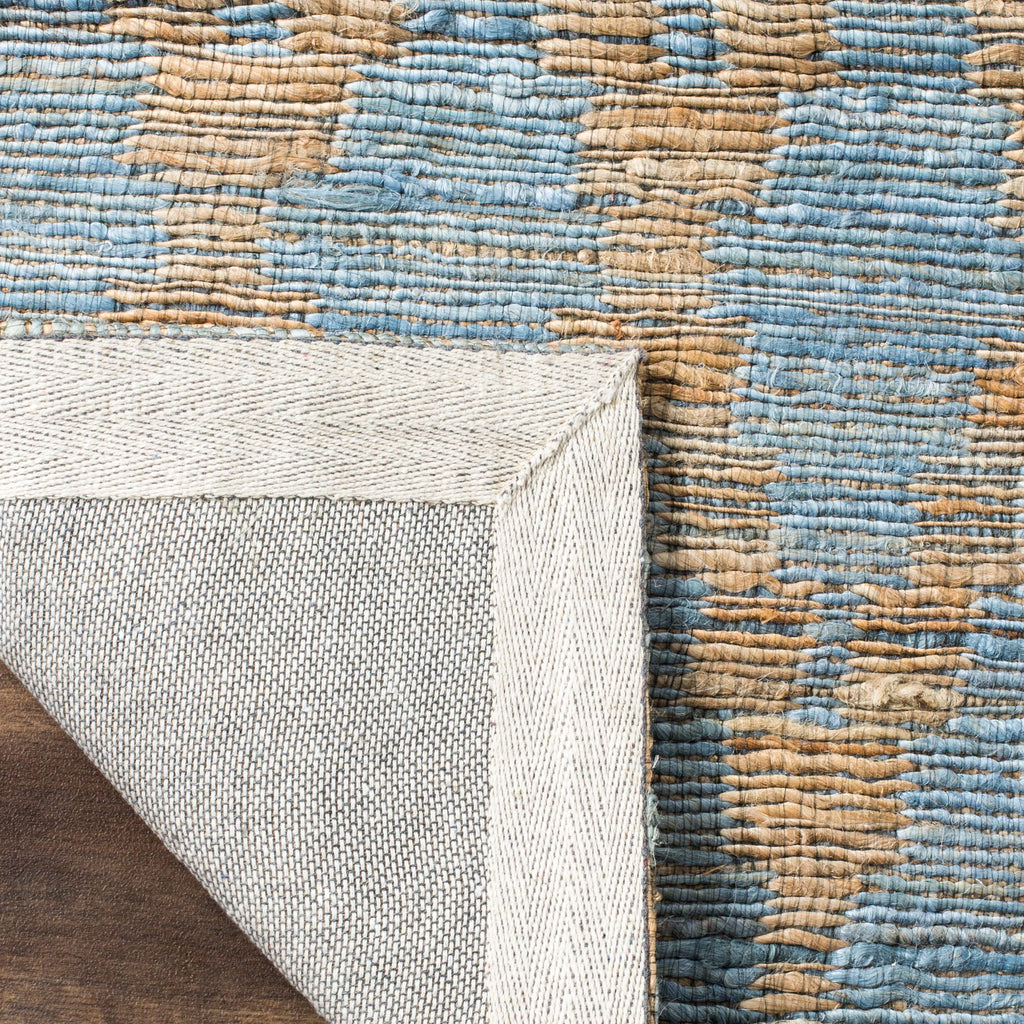 Light Blue/Gold Geometric Area Rug R854483