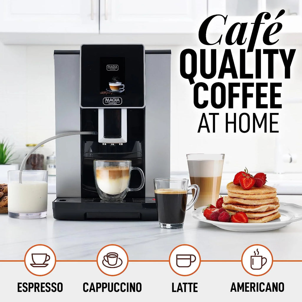 Automatic Espresso Machine with Grinder and Milk Frother Q23397