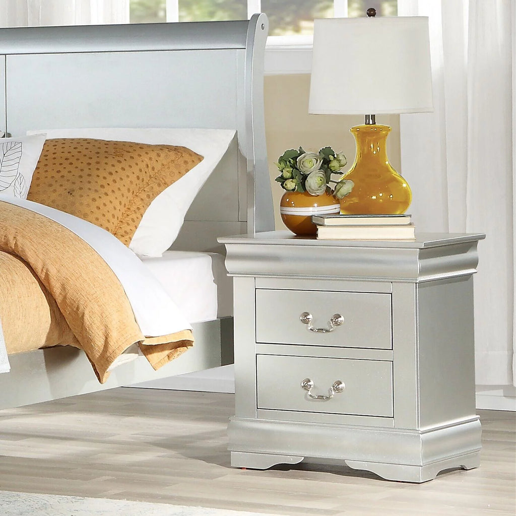 3pc Bedroom Set Twin Bed 2x Nightstands O3132