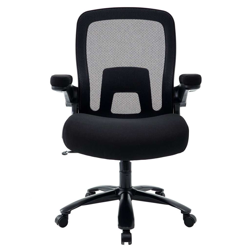 Black Mesh Office Chair with Adjustable Lumbar Support J904744