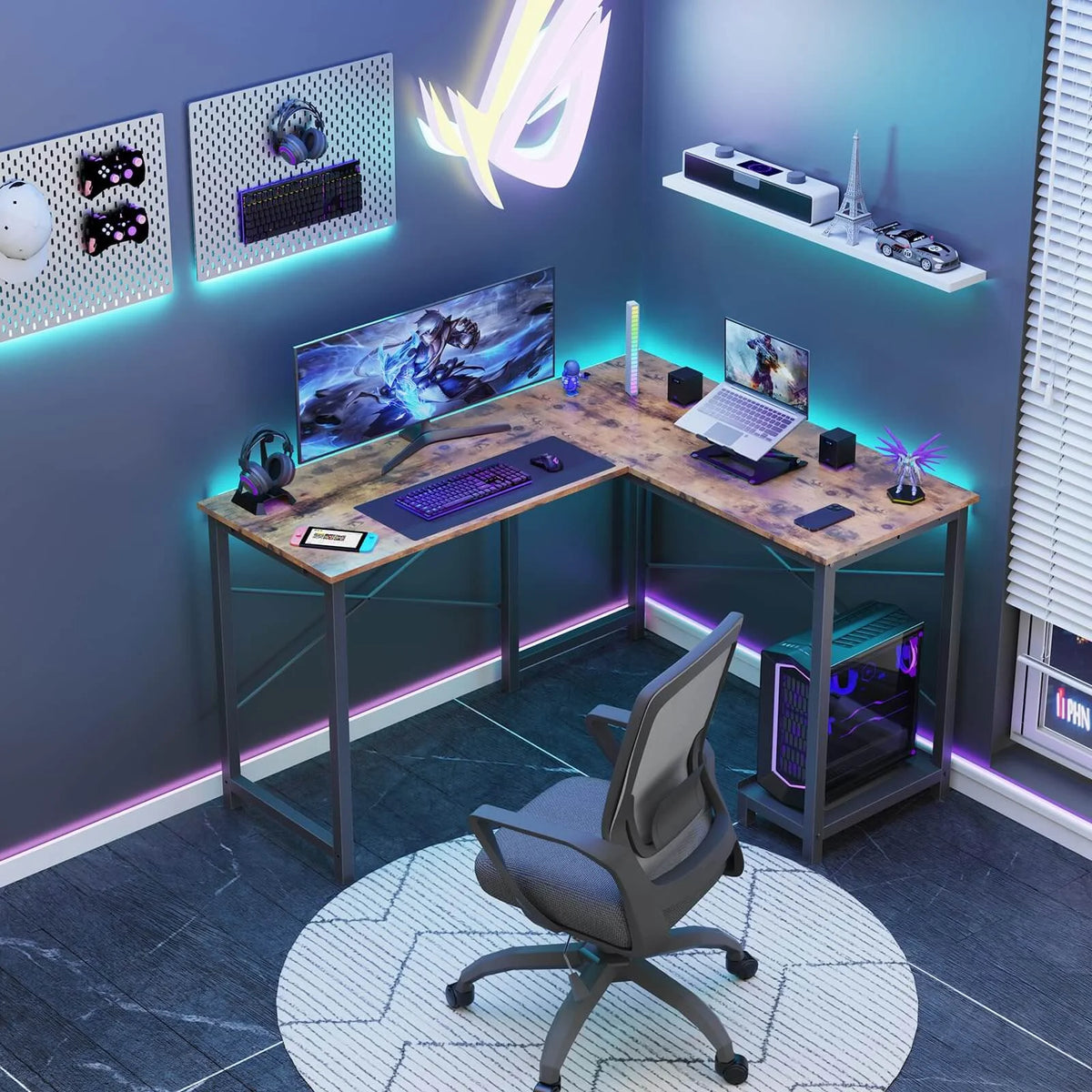 L Shaped Gaming Desk E64826