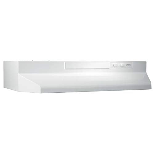 White 36-inch Under-Cabinet Convertible Range Hood with 2-Speed Fan and Light Y63081