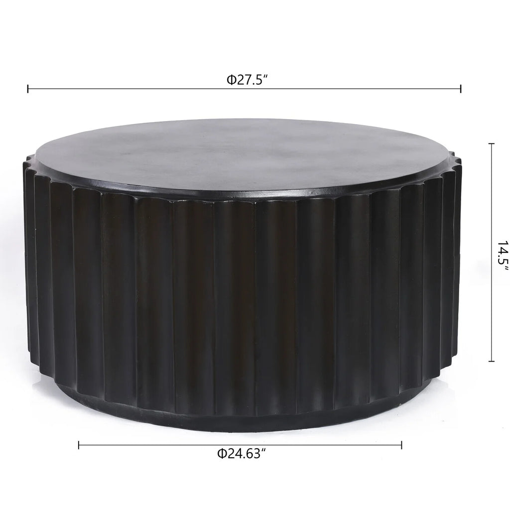 Black Round Coffee Table B1109