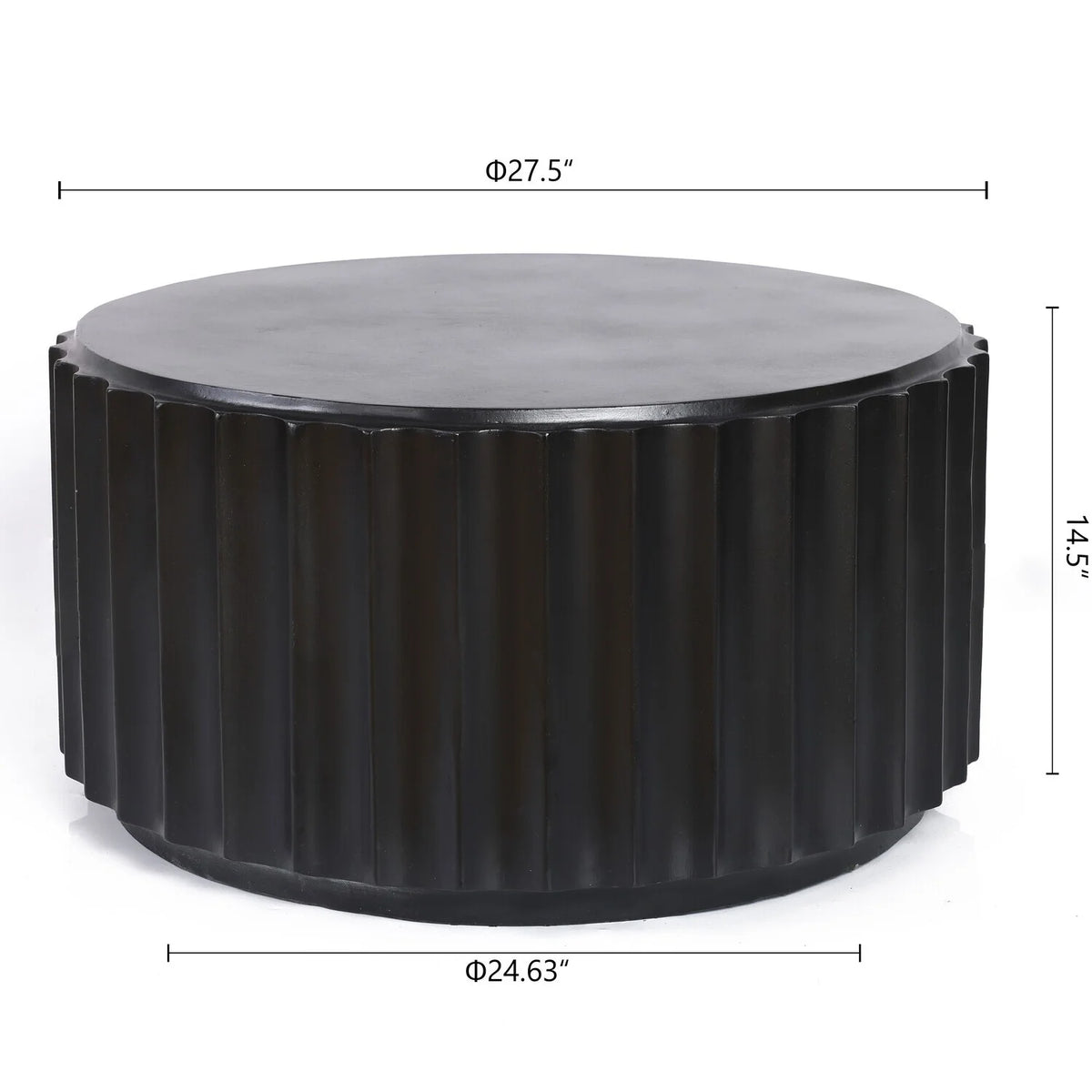 Black Round Coffee Table B1109