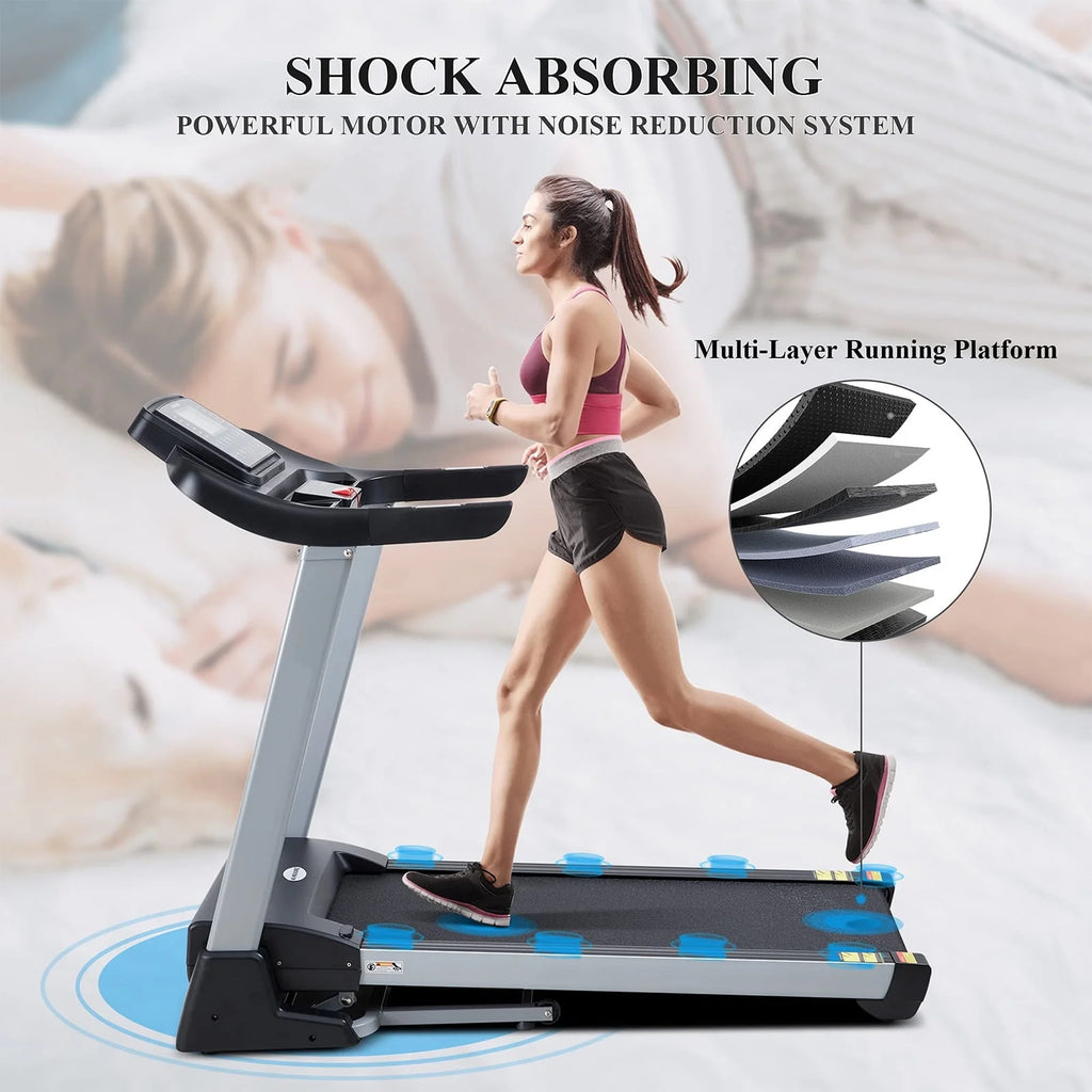 Folding Treadmill with 15% Electric Incline D7426