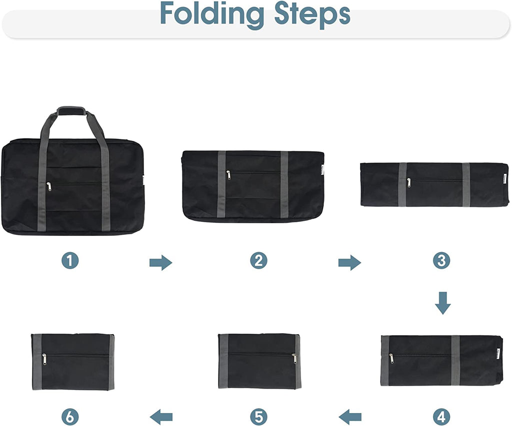18x14x8 Duffel Bag with Shoulder Strap, Black M479942