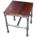 Solid Wood Side Occasional Table in Brown E3034