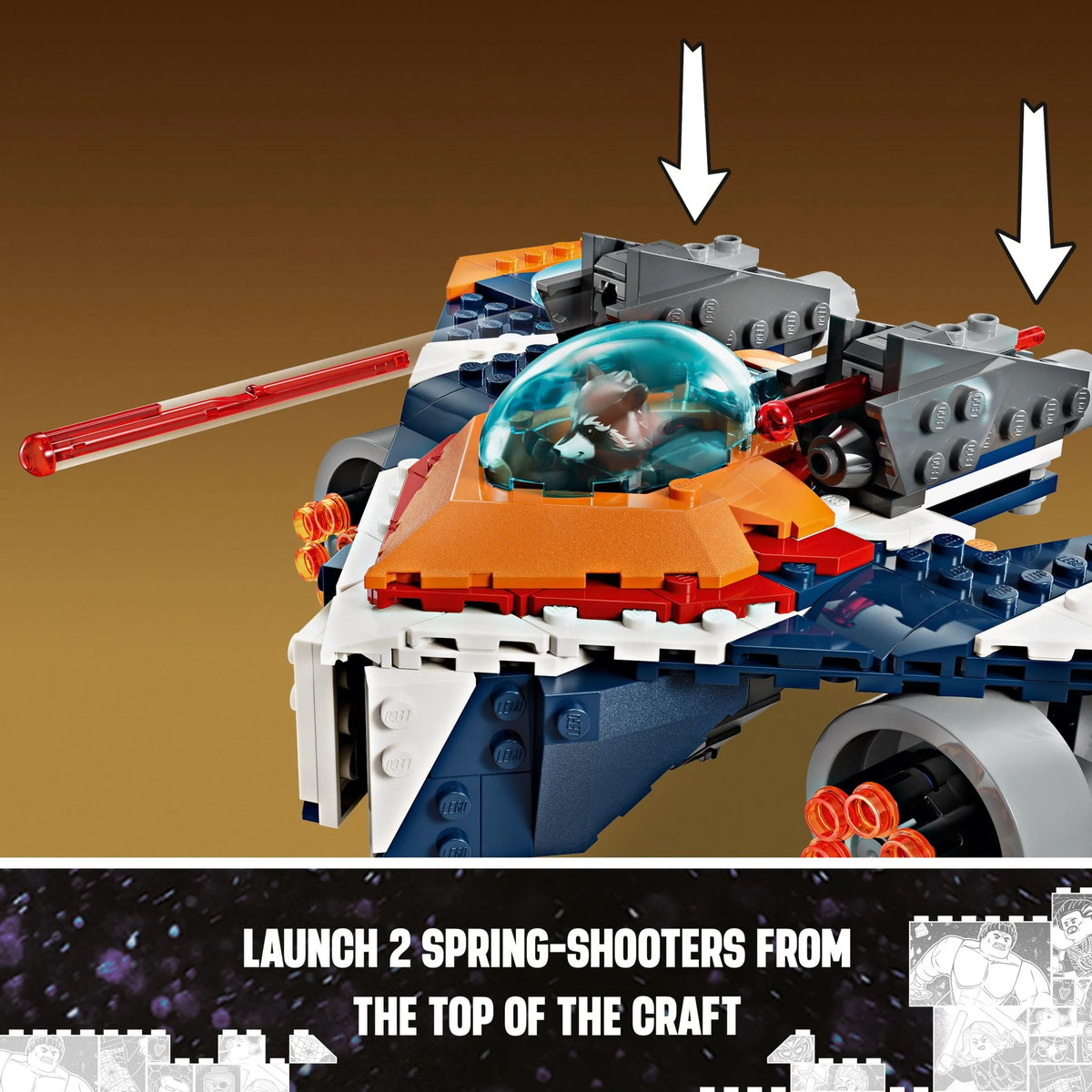 Buildable Super Hero Spaceship Toy E504315