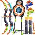 2 Pack LED Light Up Bow and Arrow Toy with 20 Suction Cup Arrows L999