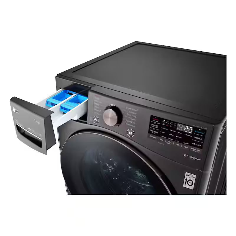 4.5 cu. ft. Stackable Smart Front Load Washer in Black Steel K73733