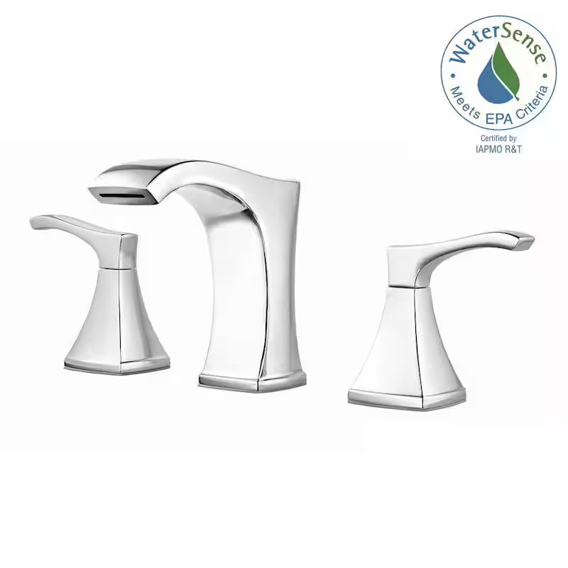8 in. Widespread 2-Handle Bathroom Faucet in Polished Chrome U102