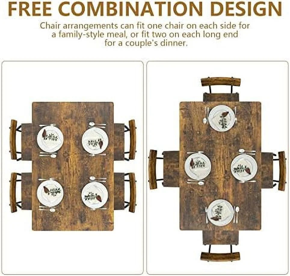 3 Piece Metal and Wood Table and Stools Set K7034