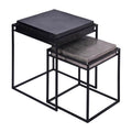 Metal Nested Square Side Tables Set of 2 R550