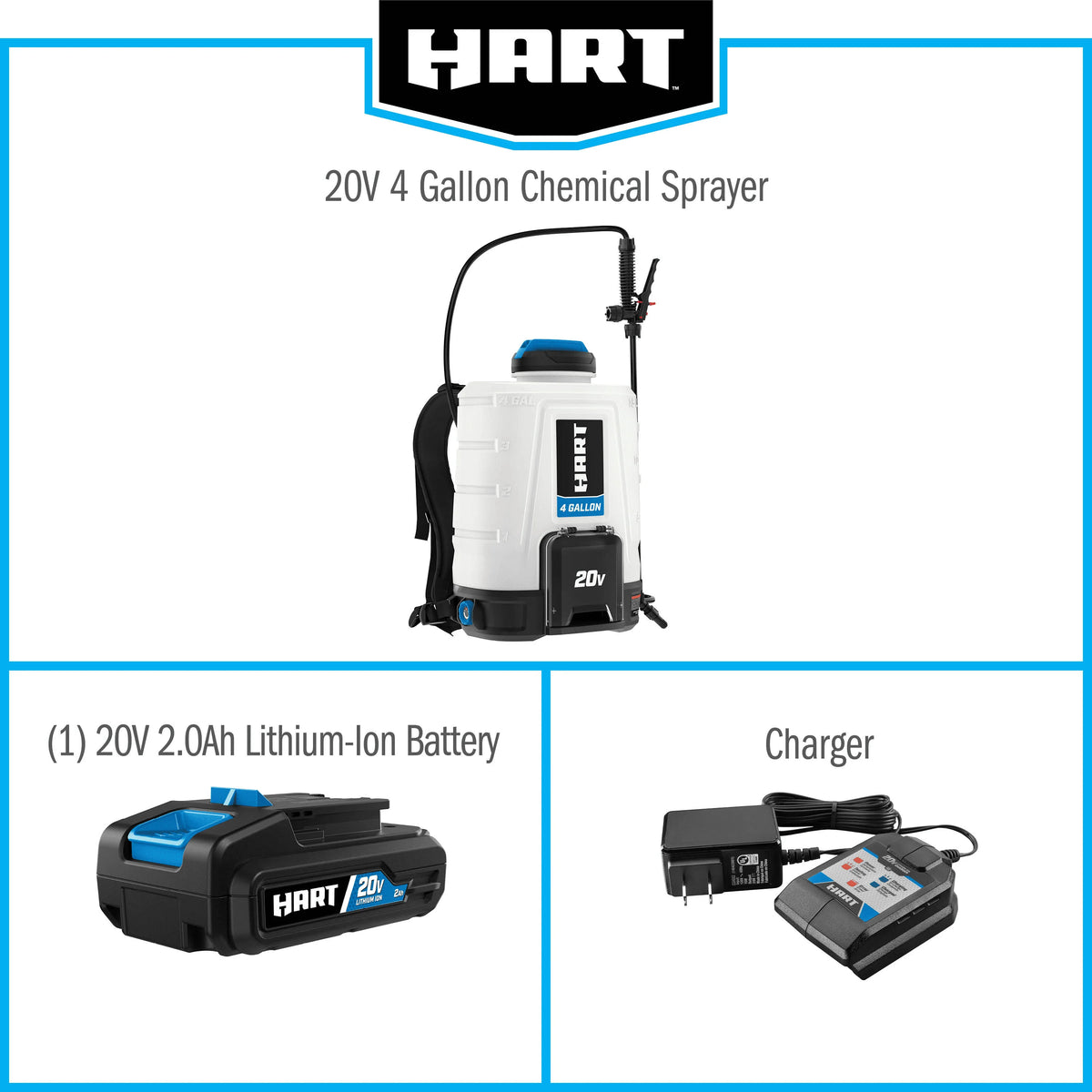 20-Volt 4 Gallon Chemical Sprayer Kit J708