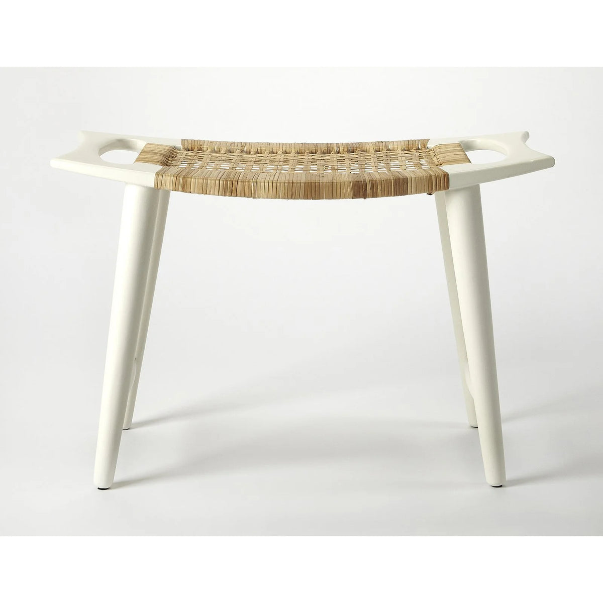 Black and Natural Foot Stool L53517
