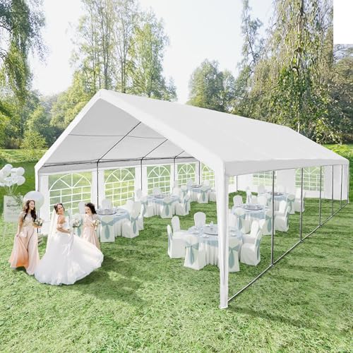 20x40Ft Heavy Duty Outdoor Canopy Tent with Storage Bags S383