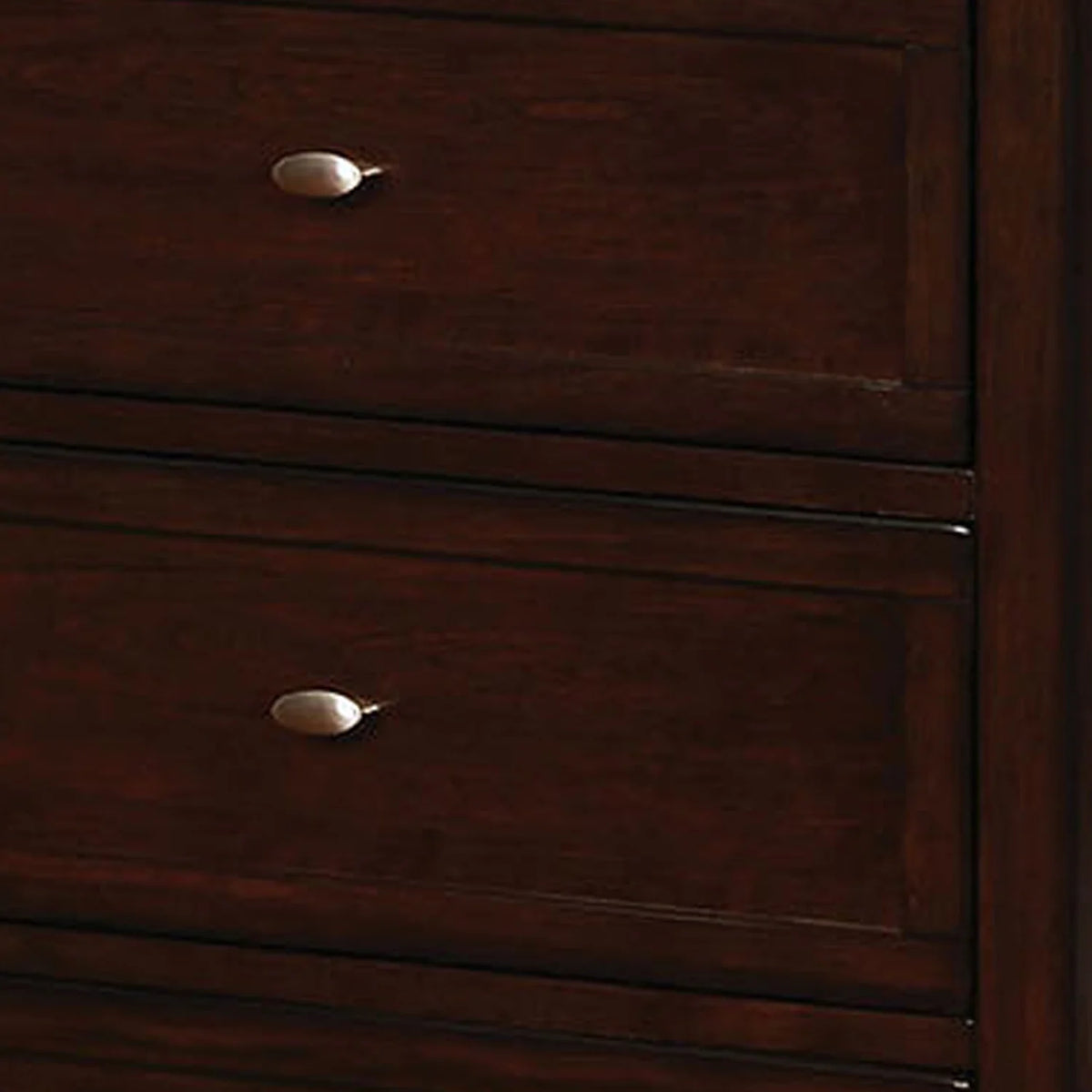 Cherry Brown 4 Drawer Wooden Chest H595