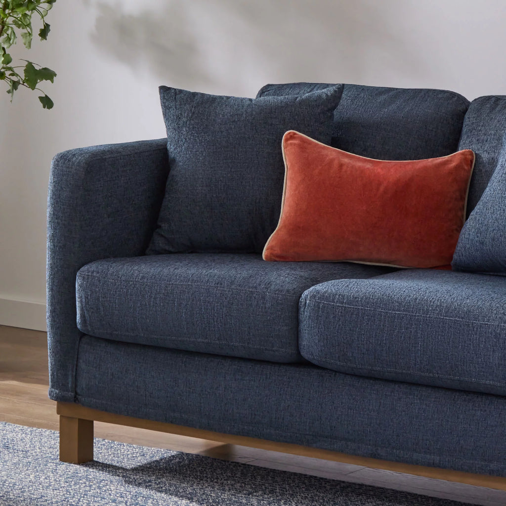 Navy Upholstered Loveseat N403279