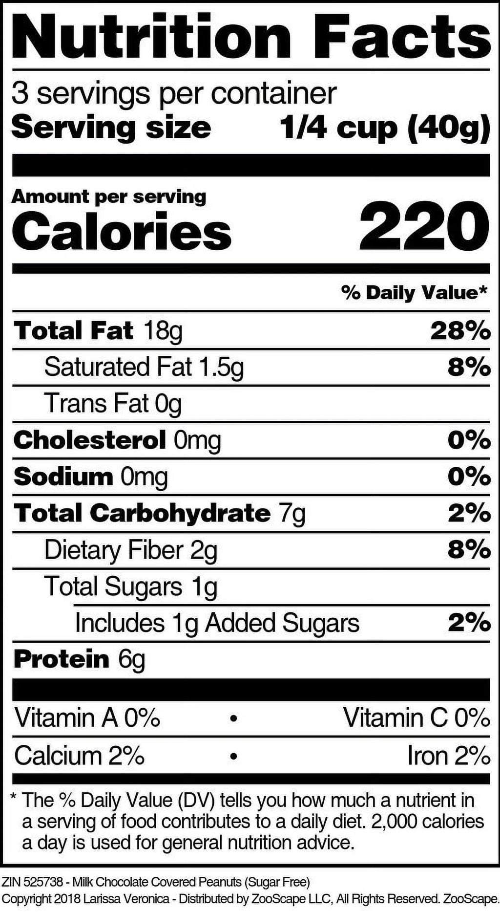 Sugar Free Milk Chocolate Covered Peanuts 4 oz 3-Pack V26519