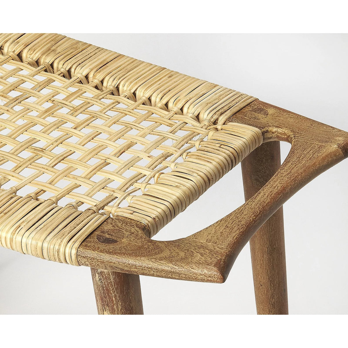Black and Natural Foot Stool L53517