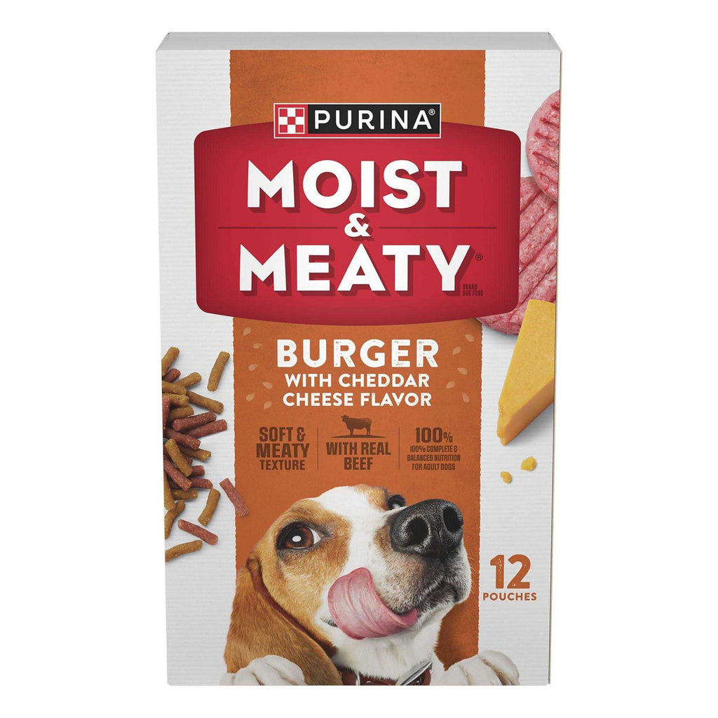 Moist & Meaty Burger with Cheddar Cheese Flavor Dry Dog Food D7230