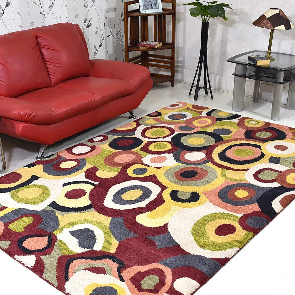 Hand Tufted Contemporary Wool Area Rug 8'x10' B608963
