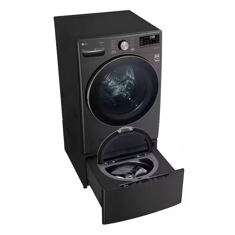 4.5 cu. ft. Stackable Smart Front Load Washer in Black Steel K73733