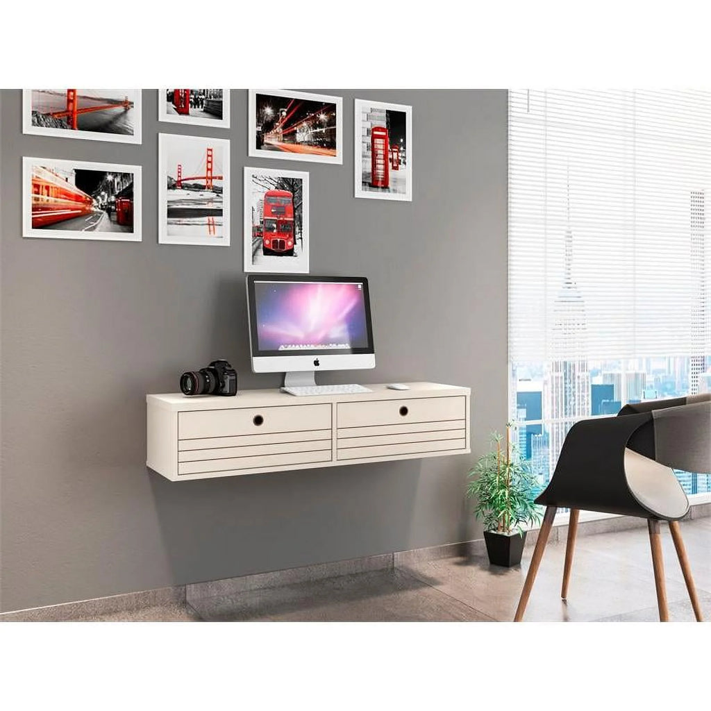 Off White Wood Office Desk D907360