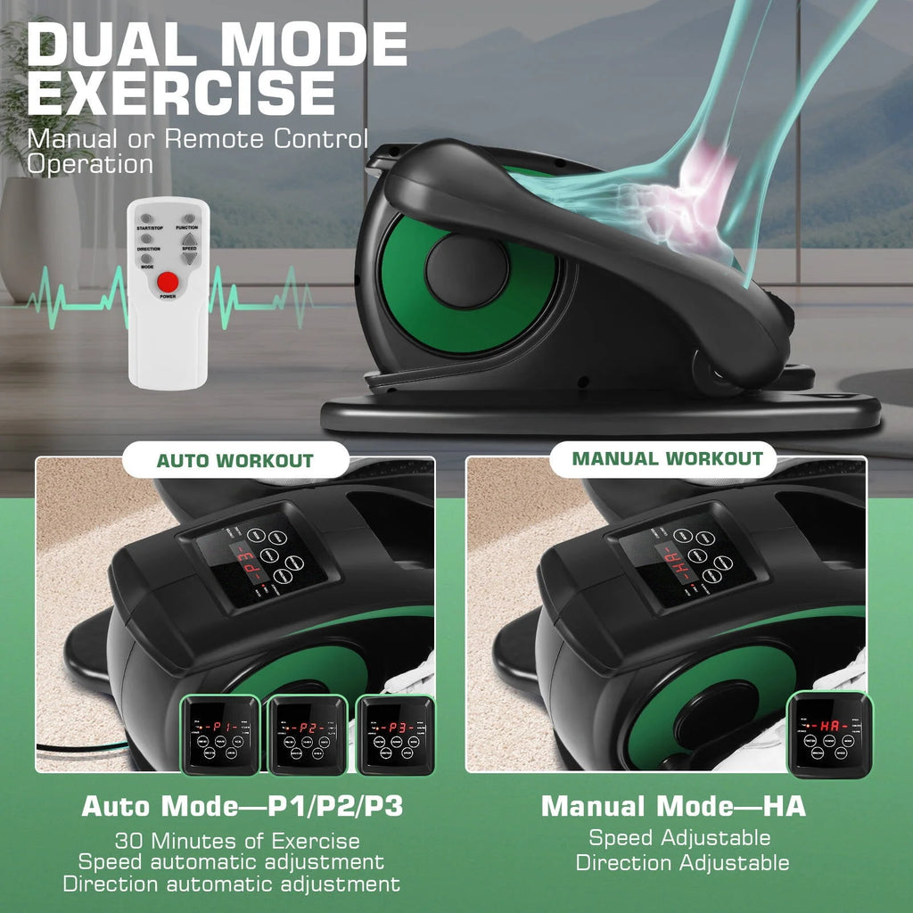Under Desk Elliptical Machine with LCD Monitor Y2600