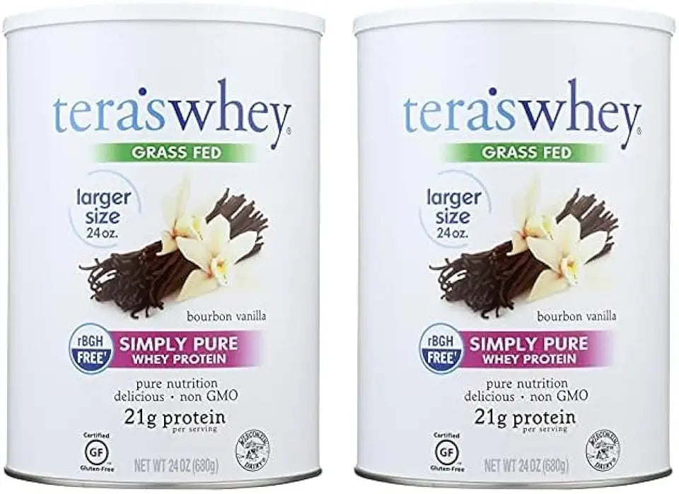 Pure Whey Protein Powder Bourbon Vanilla Flavor Family Size Pack of 2 X1476