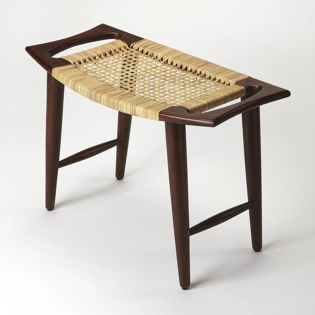 Black and Natural Foot Stool L53517