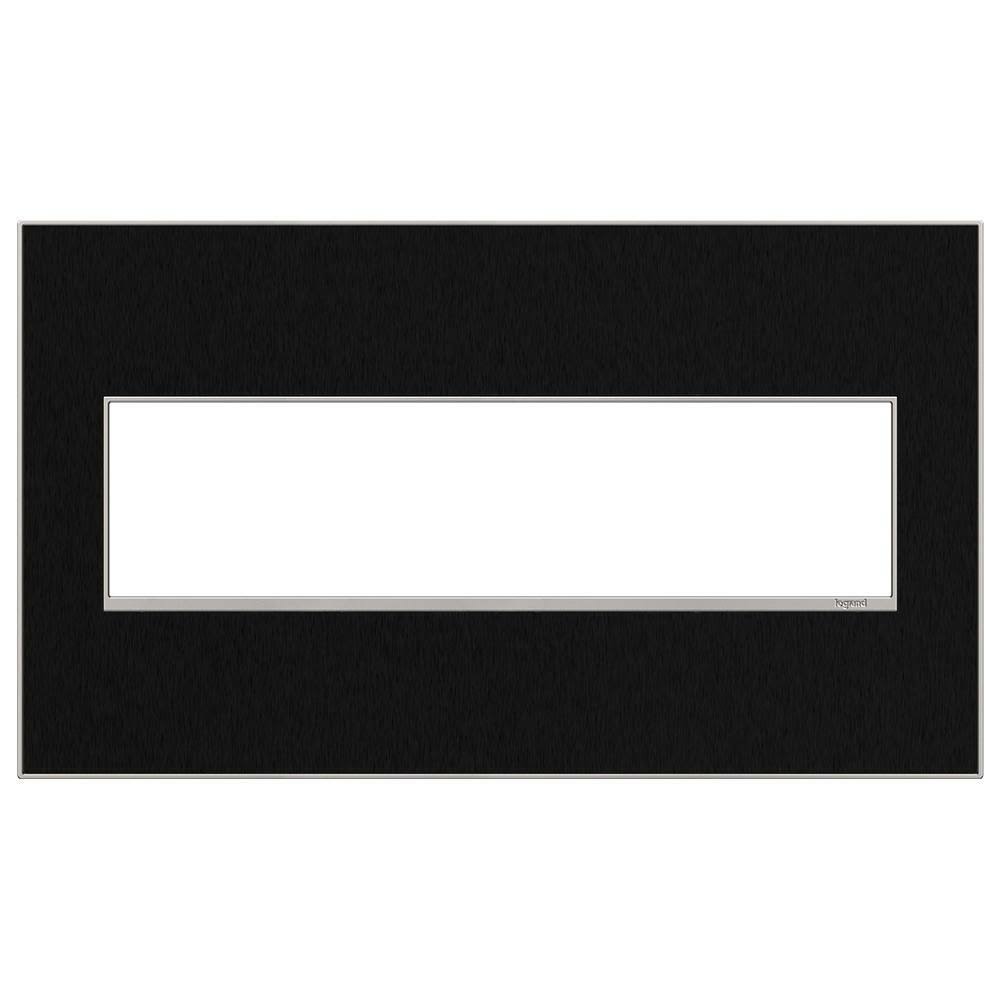 Black 4 Gang Wall Plate C60305