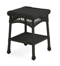 Black Wicker End Table O683248