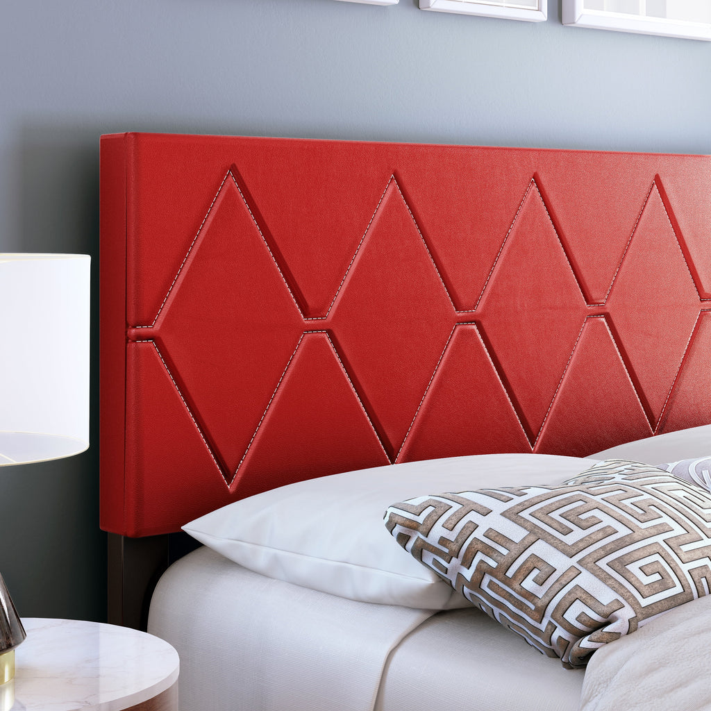 Black Queen Linen Platform Bed D945