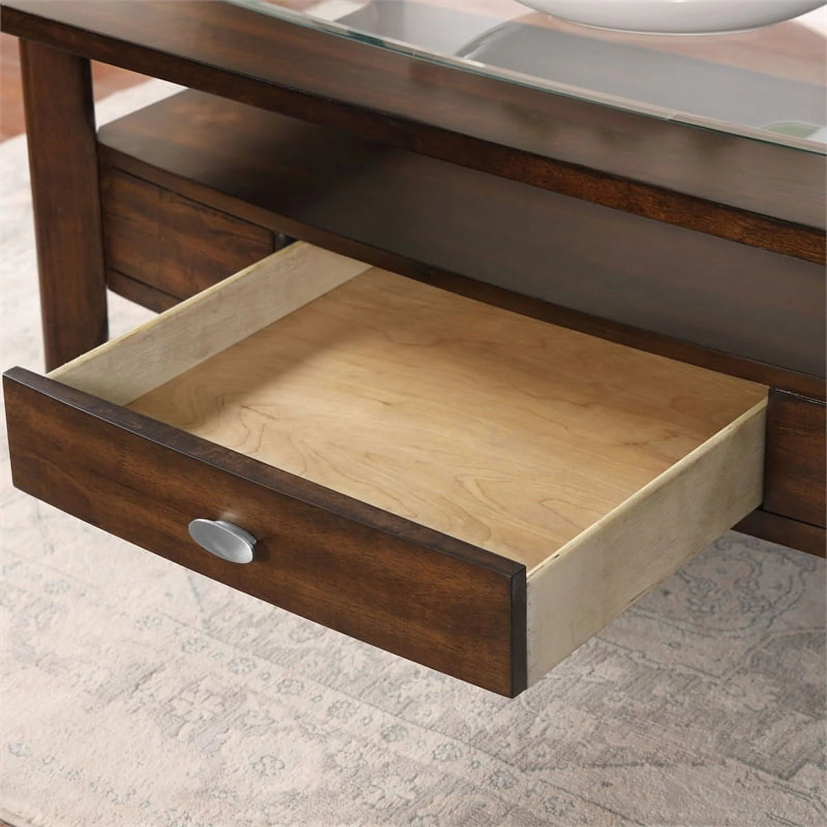 3-Piece Wood Coffee Table Set in Dark Walnut Z208