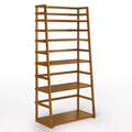 Light Golden Brown Ladder Shelf Bookcase N704