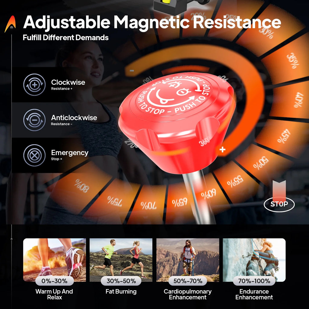 Stationary Exercise Bike Magnetic Resistance with LCD Monitor 35 Lbs Flywheel A7305