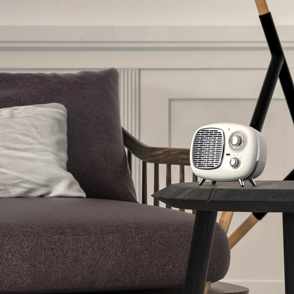 White Retro Heater 1500W V823409