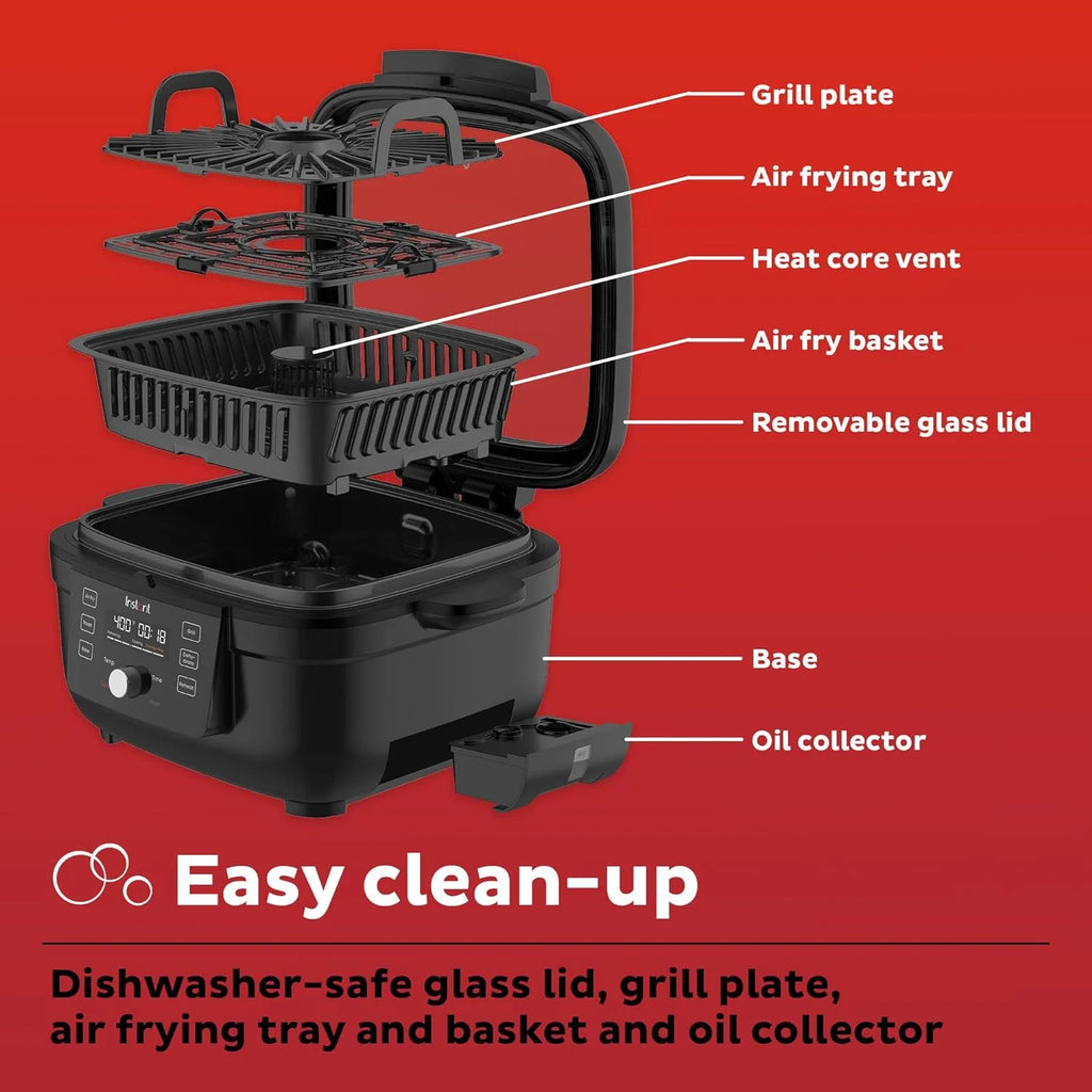 6-in-1 Indoor Grill & Air Fryer U376