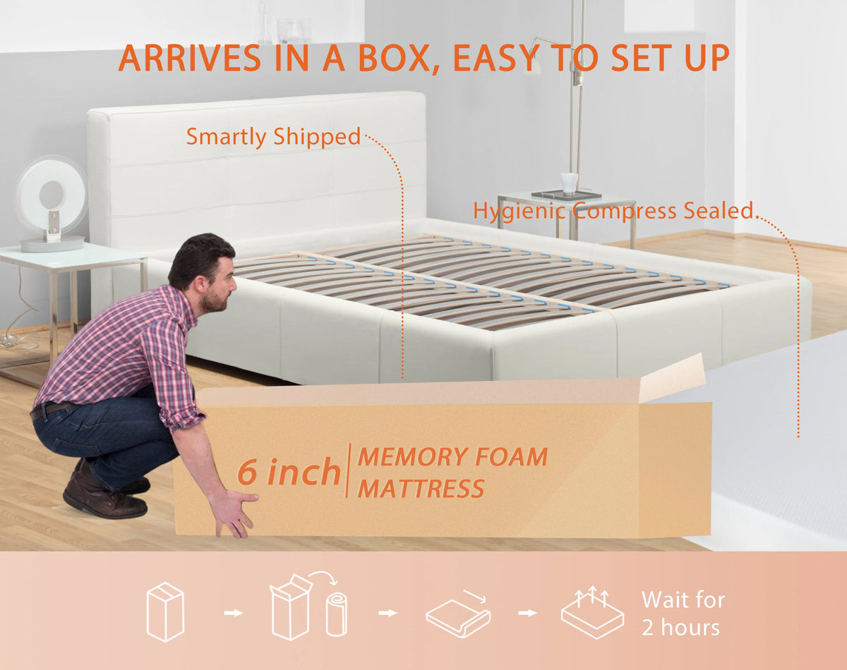 Twin 6 Inch Gel Memory Foam Mattress M480323