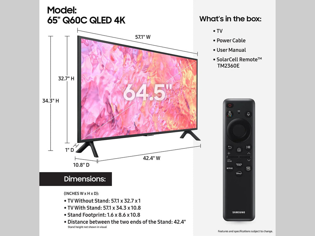 65” QLED 4K Smart TV T4106