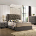 Queen Size Button Tufted Upholstered Bed G8895