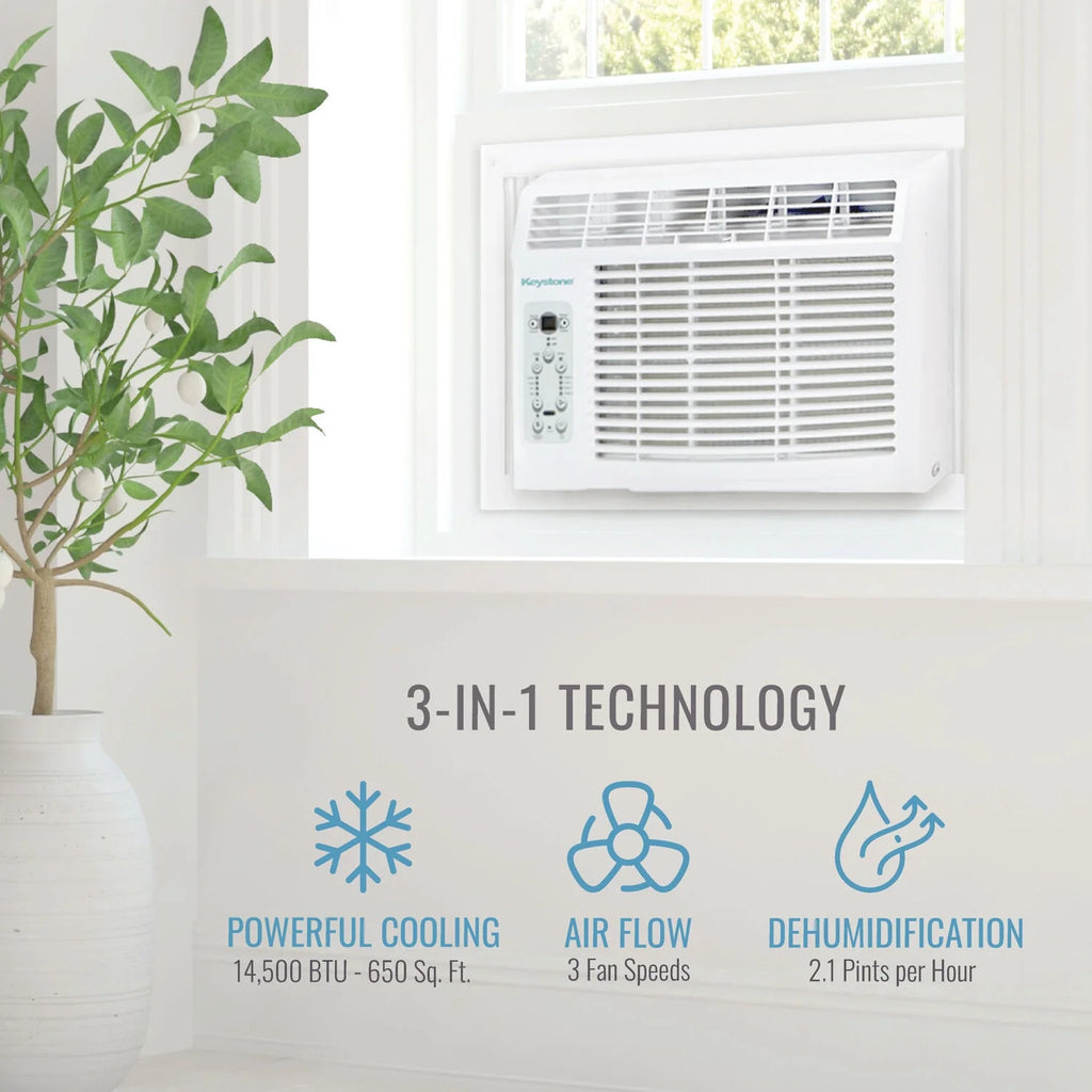 14,500 BTU Window Air Conditioner with Remote Control D4143