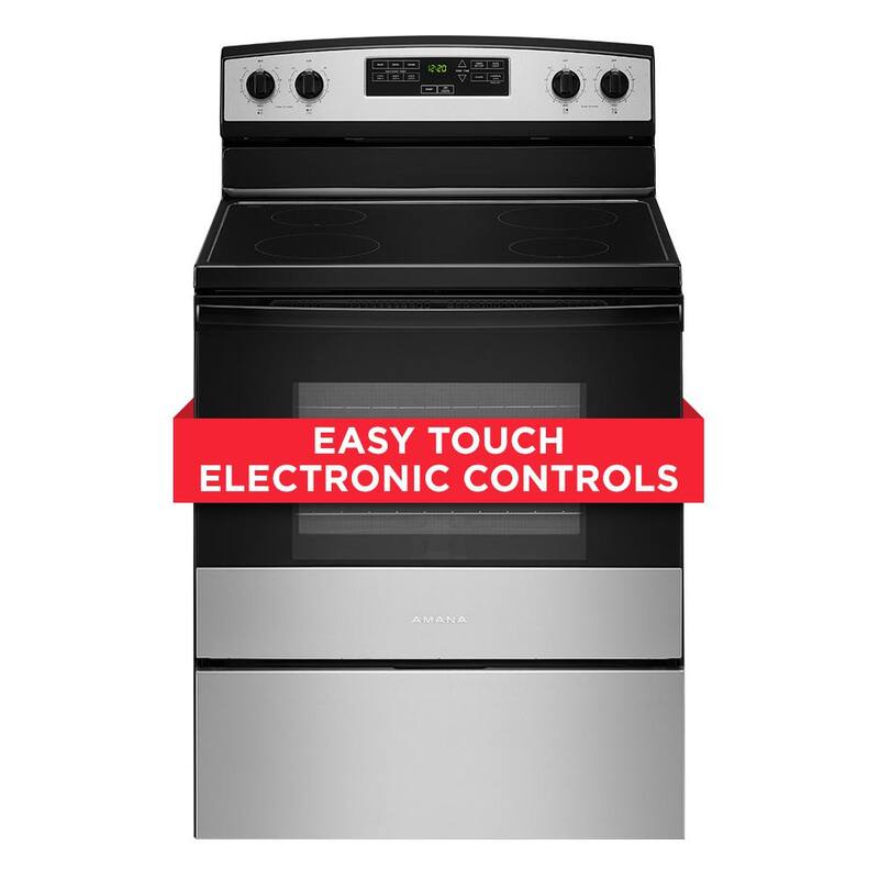 4-Element Freestanding Electric Range in Stainless Steel E7413