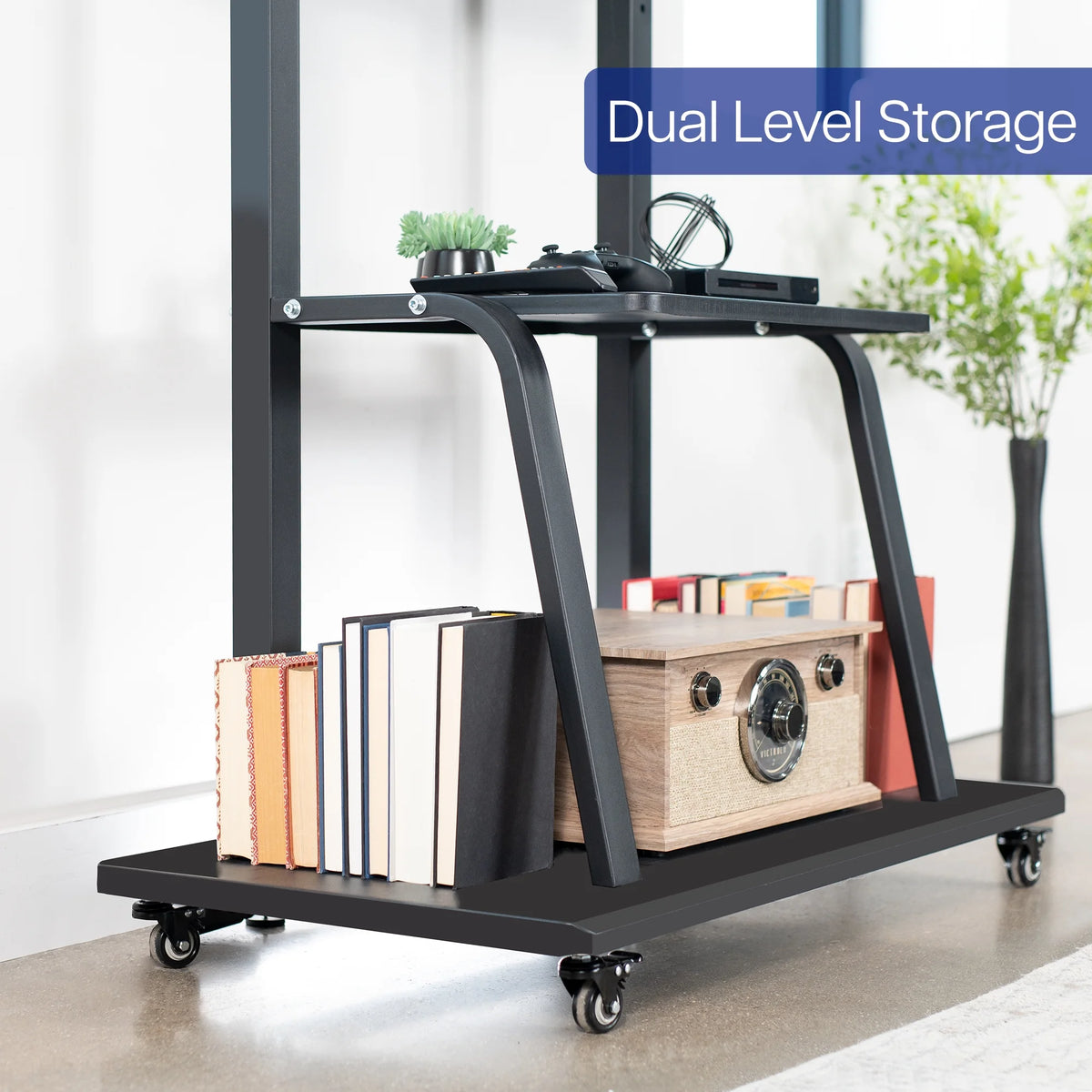 Heavy Duty Steel Mobile TV Cart for 42" to 100" Screens Z603