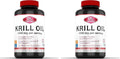 Krill Oil 1000mg Omega-3 EPA DHA 60 Softgels Pack of 2 U403738