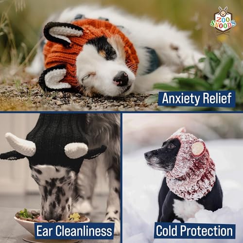Knit Deer Antler Snood Wrap for Pets B27183
